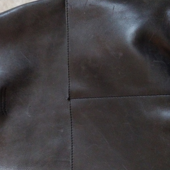 Able Black Leather Tote Bag Backpack Purse - Picture 5 of 9